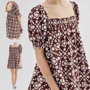 Urban Outfitters Tallulah Puff Sleeve Mini babydoll dress